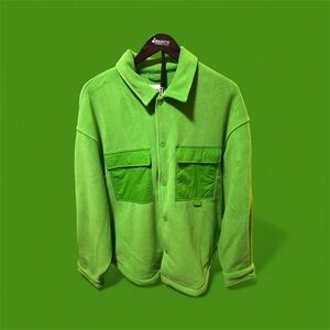 Zara Lime Green Fleece Outerwear